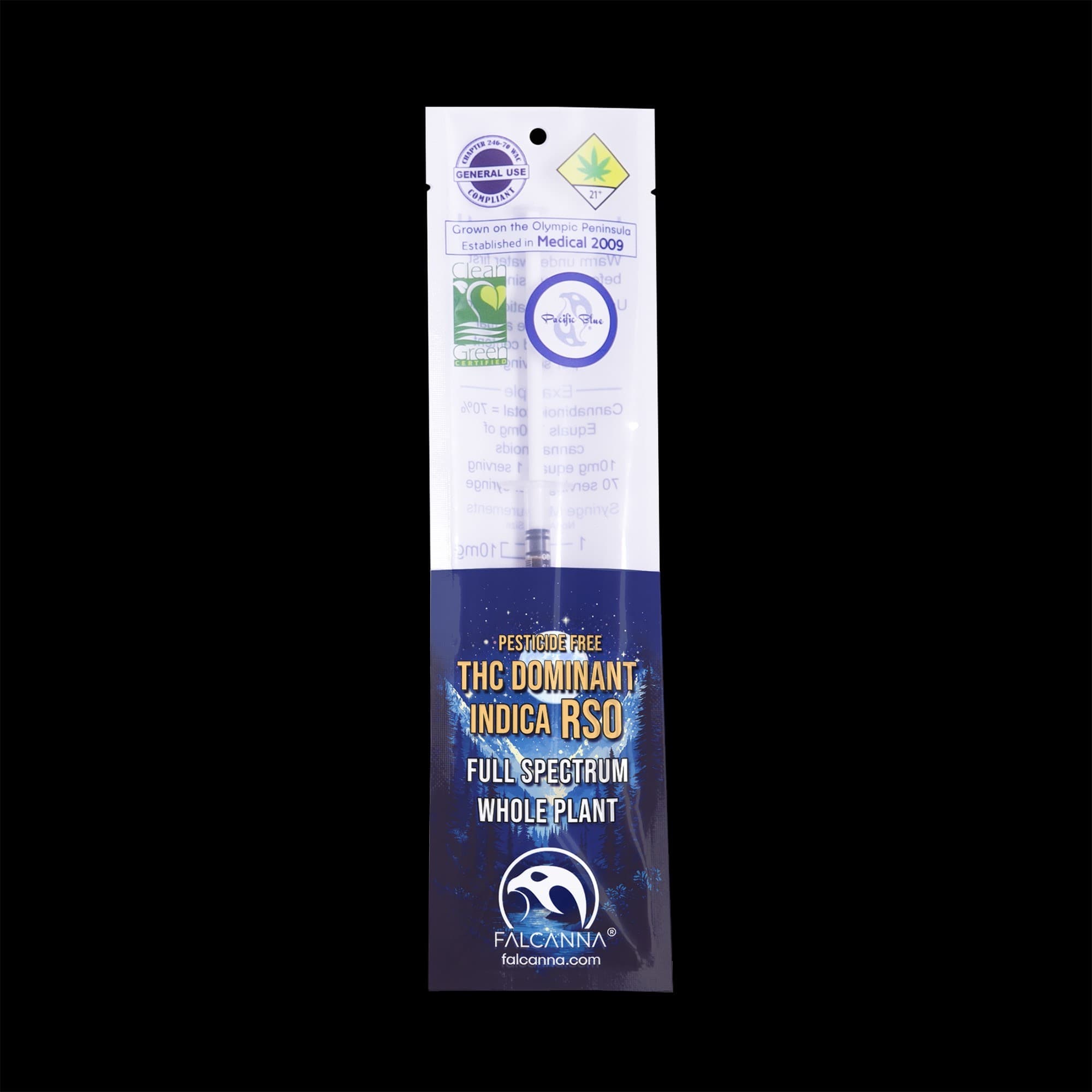 Falcanna RSO Rick Simpson Oil, full spectrum cannabis extract, pesticide-free, Washington State